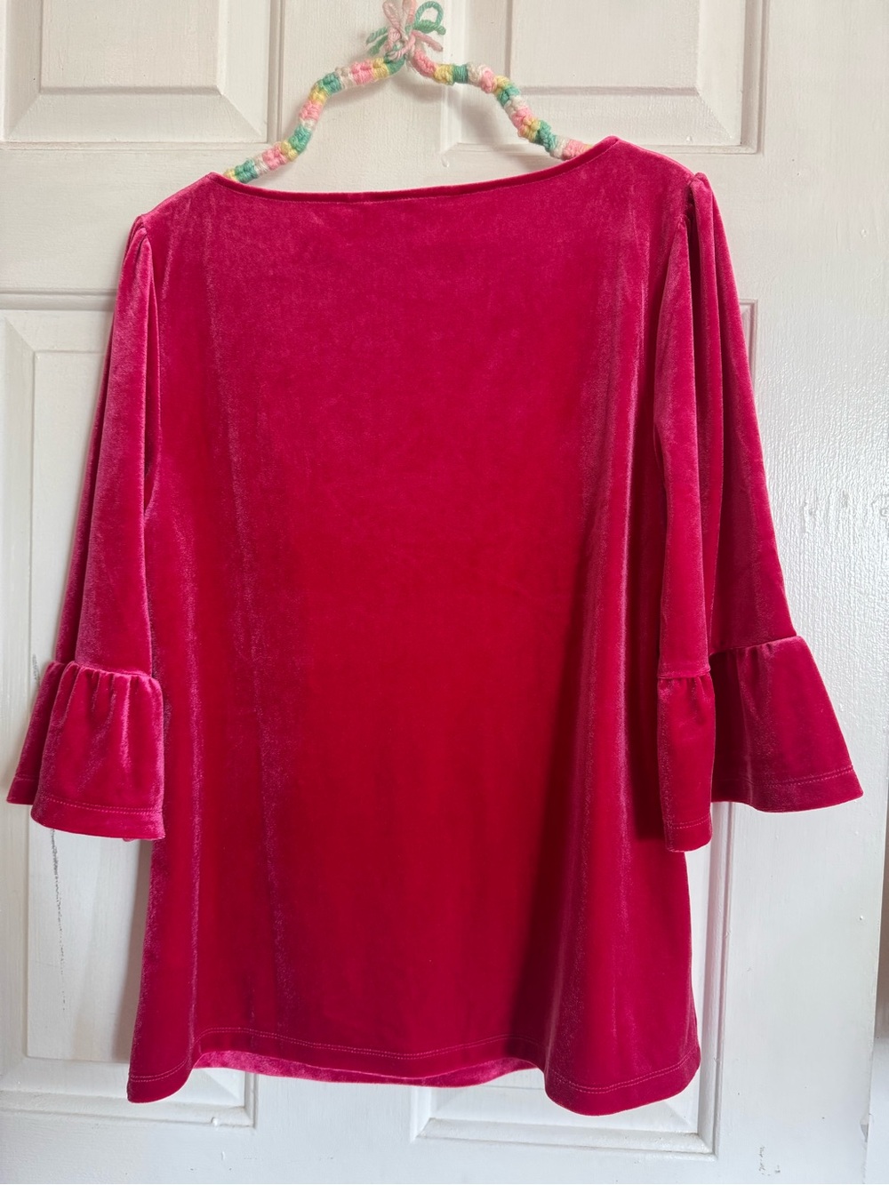 Boden Velvet Ruffle Cuff Top - Picture 7 of 11